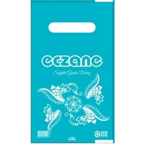 Bio Poşet Karma Turkuaz Temalı Elgeçme 16X28