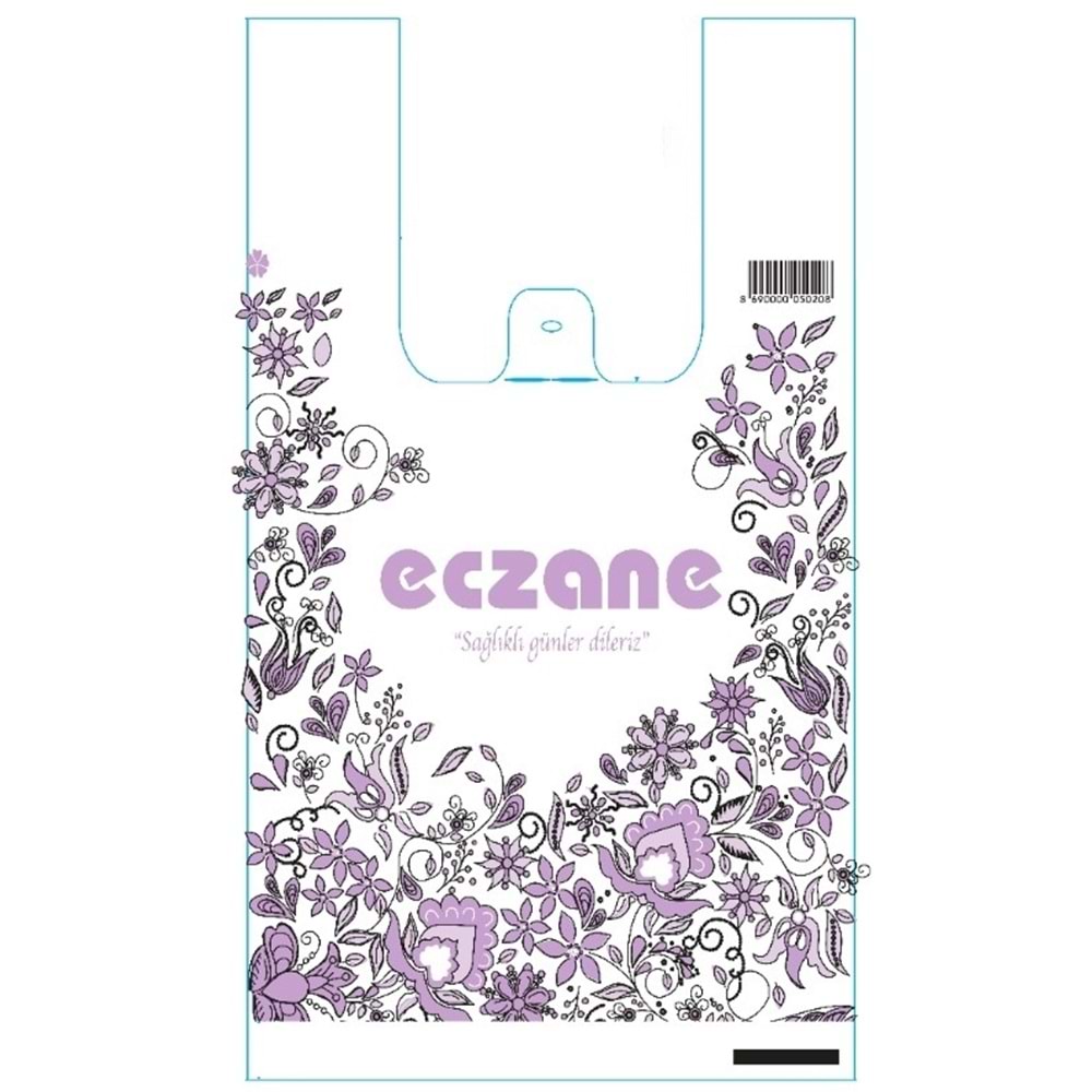 Bio Poşet Lila Sarmaşık Temalı Atlet 20X35